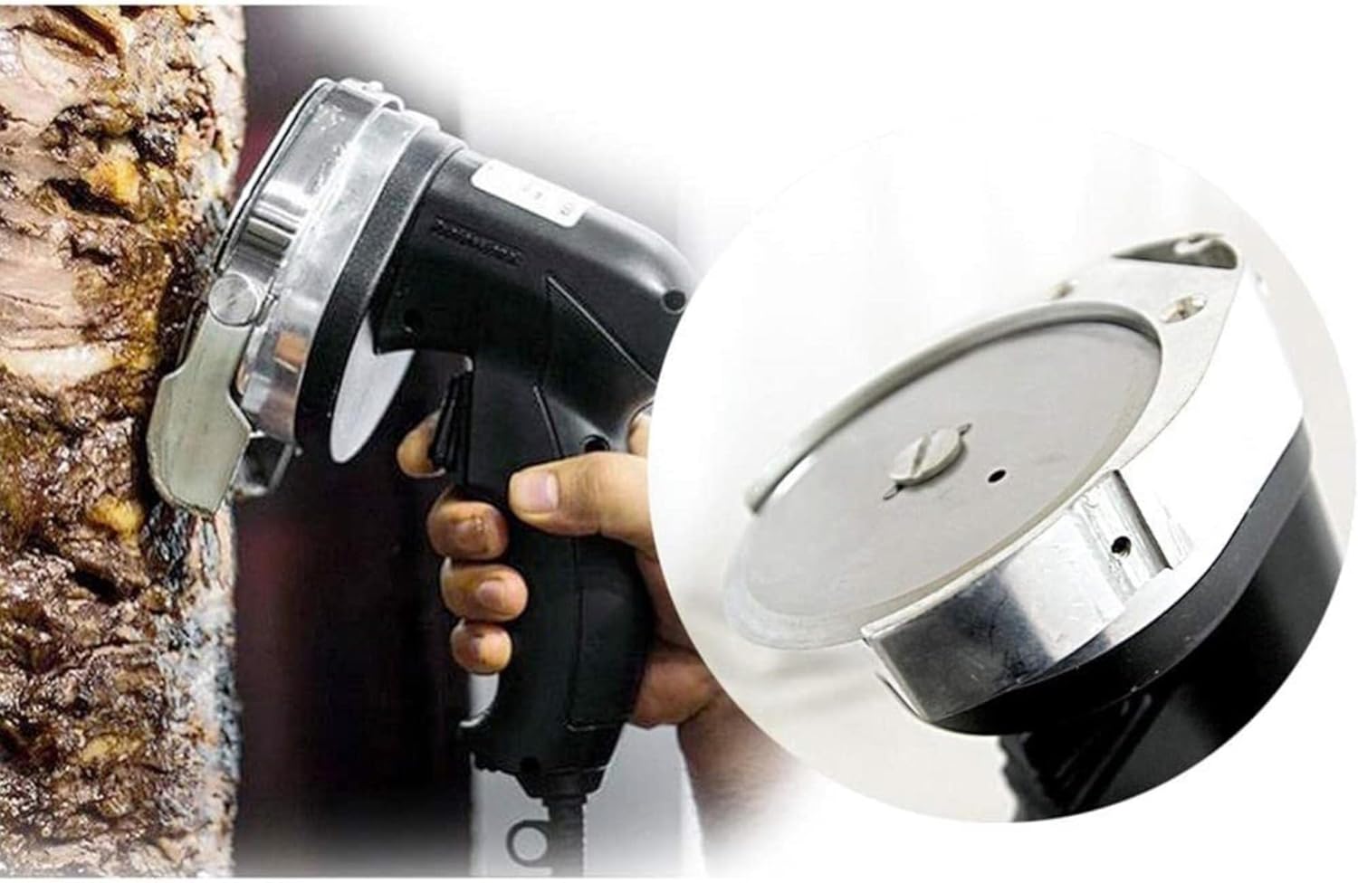 Meat Slicer Machine,80W Electric Kebab Slicer Electric Kebab Knife Portable Electric Carving Knives Kebab Meat Slicers Cleaver Machine Handheld Turkish Kebab Knife