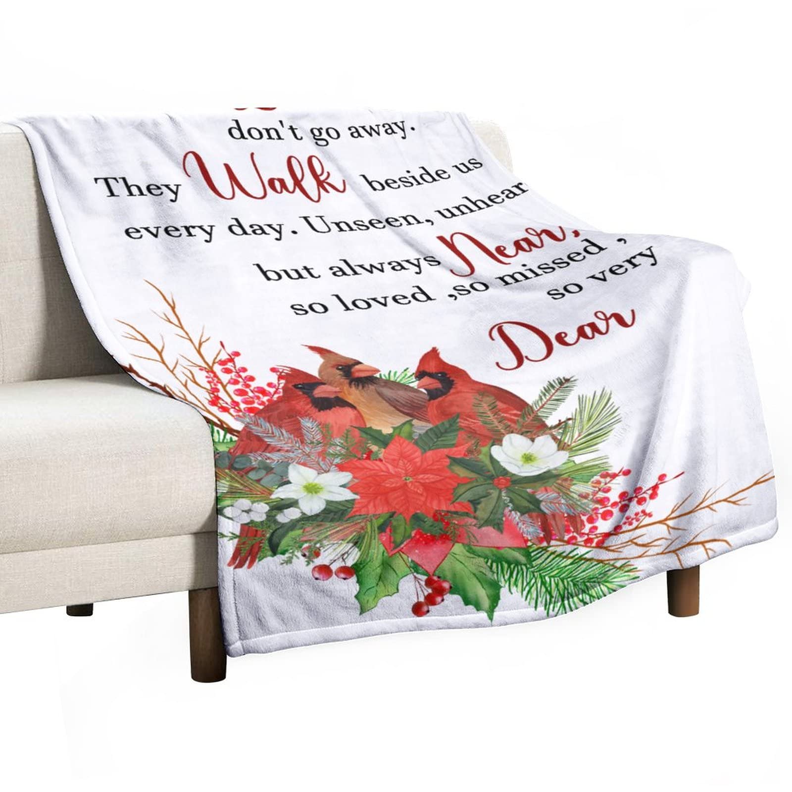Couverture pour enfants et adultes cardinal plaid doux à offrir en cadeau