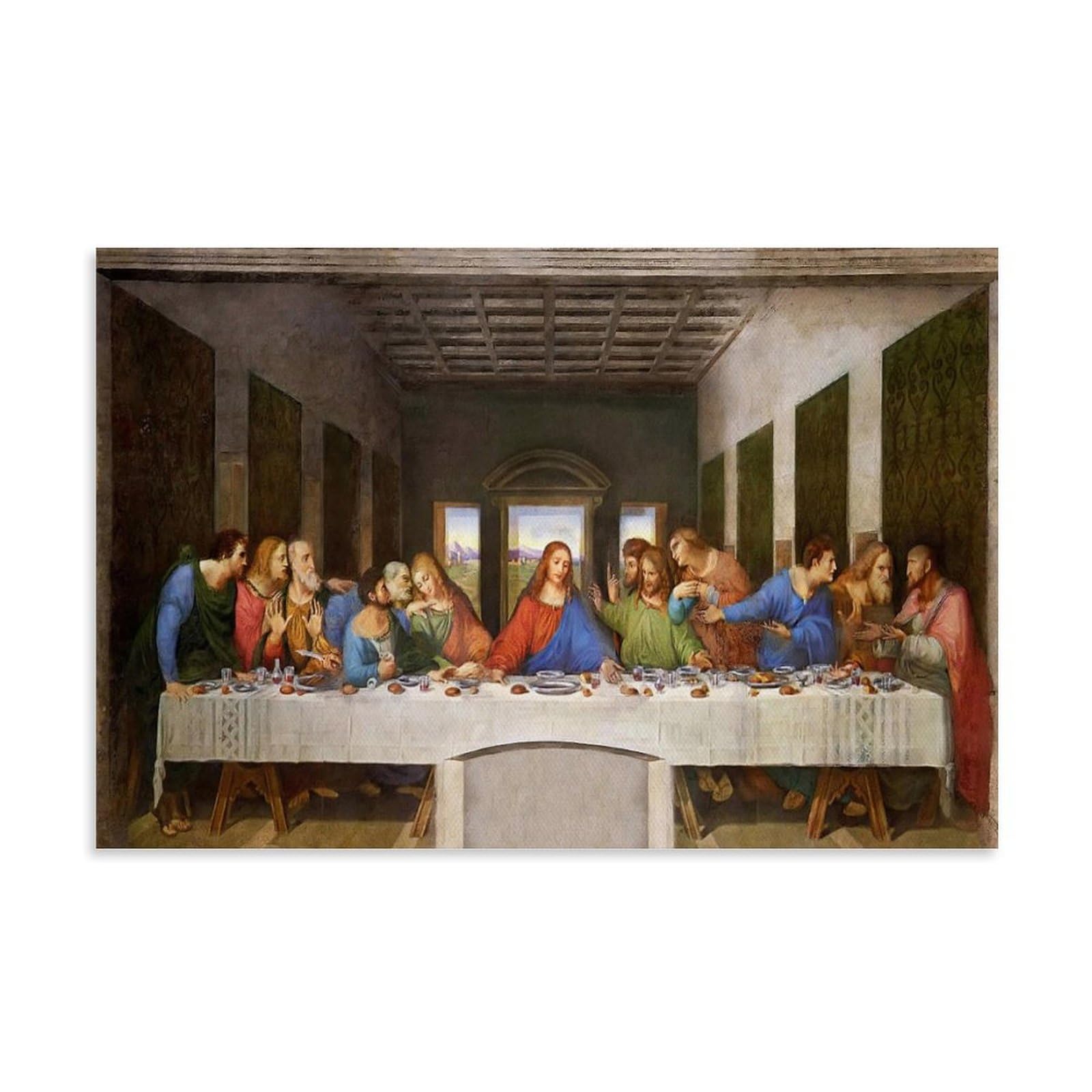 世界の名画 ダ・ヴィンチ 美術品 インテリア 印刷 アート 最後の晩餐 Amazon.co.jp: Leonardo Da Vincレオナルド・ダ・ヴィンチ絵画
