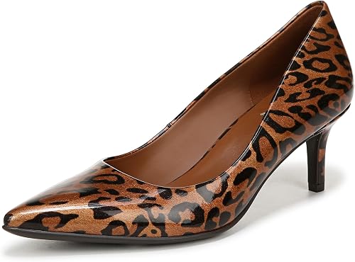 Naturalizer Womens Everly Pump Animal Print Cheetah Patent 6 W