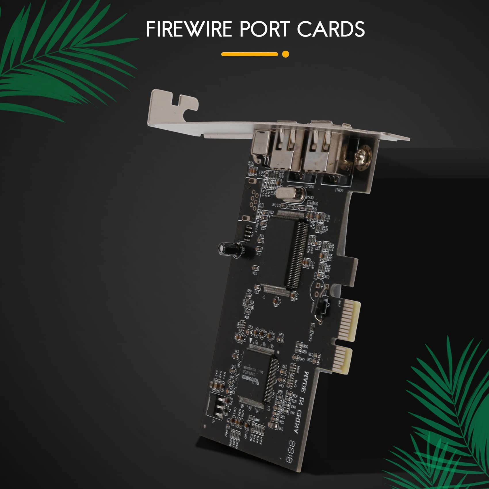 Carte 1394 Firewire, PCIe 3 ports Carte d'extension 1394A Firewire, PCI Express vers contrôleur d'adaptateur IEEE 1394 externe