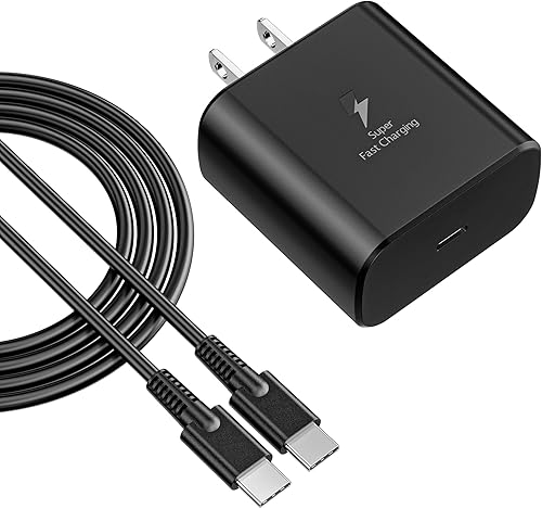 2026 Nuevo cargador súper rápido de 45 W USB tipo C, cargador de teléfono Android, carga rápida, compatible con Samsung Galaxy S25/S25