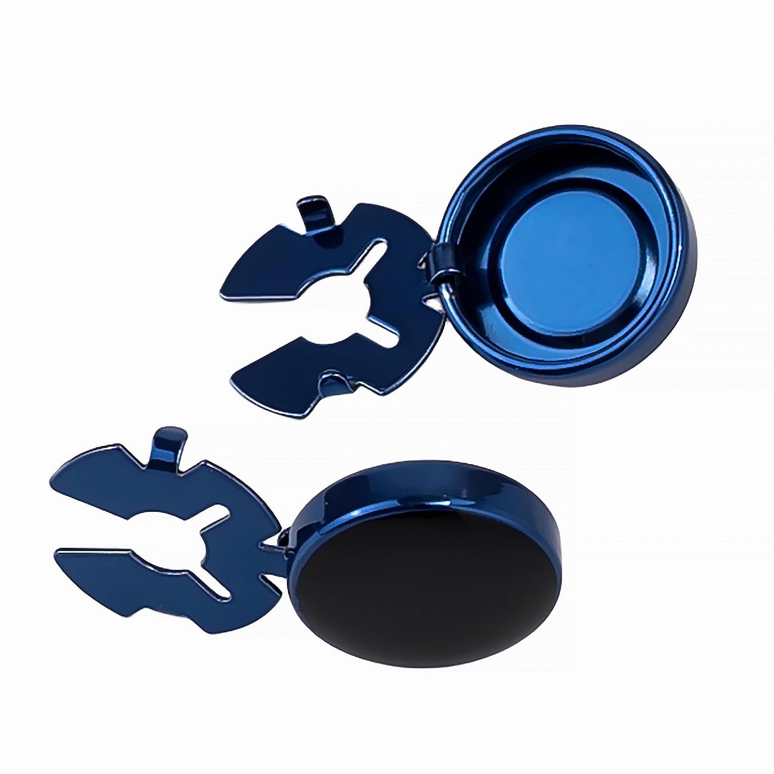 OoSsSoO Button cover Mens shirt Button covers Enamel craft Used for Formal Business Wedding Tuxedo Shirt cuffs buttons (A Dark blue small)