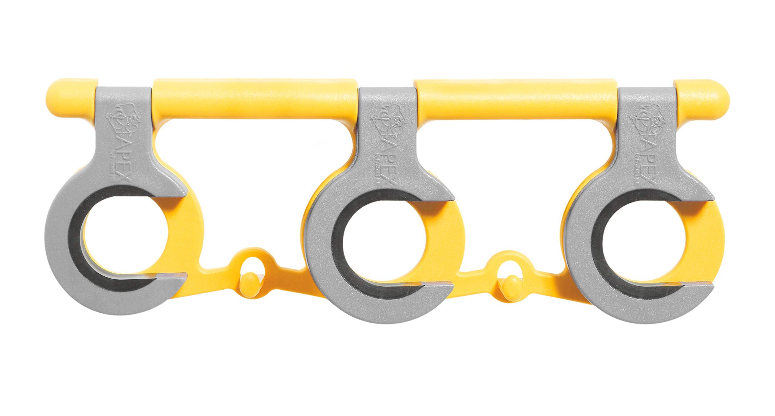 TIVITMultipurpose Hanger 5 Places - Easy Wall Mount Non-Slip Hanger and Hooks, for Broom, Mop, Tool Storage Organizer and Holder Rack, Ideal for Organizing Lockers 9.5 X 3.25 X 3.25 Inch, 4 oz