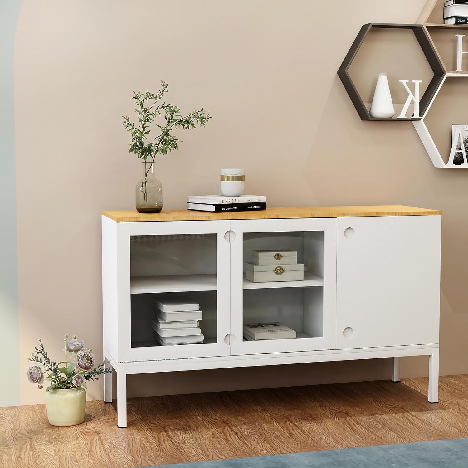 vikozalk Console 2 Doors,Farmhouse Coffee