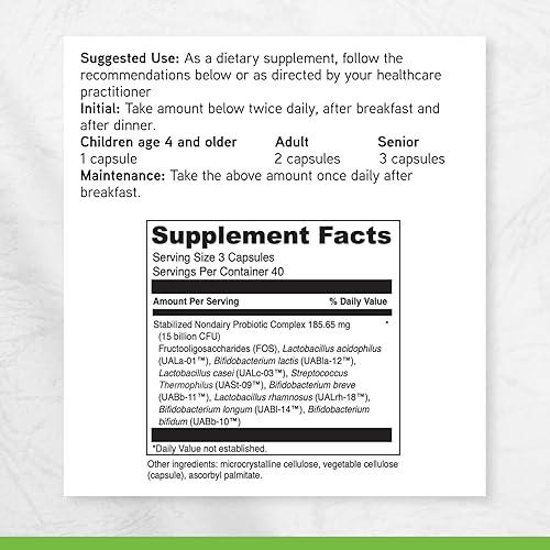 Miniatura 6 de DAVINCI Labs Mega Probiotic ND - Suplemento probiótico no lácteo para apoyar la salud intestinal, la salud digestiva y la salud neurológica* - con