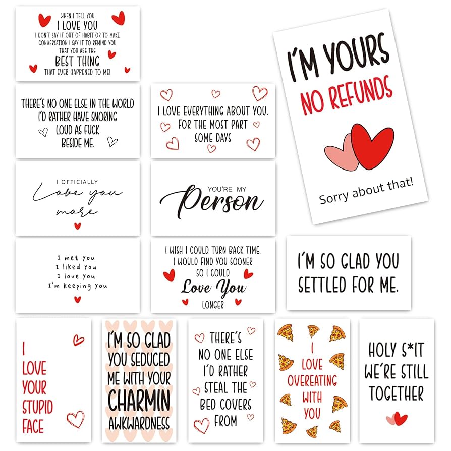 amazon-com-funny-mini-anniversary-cards-love-notes-cards-with-envelopes-for-valentines-day-husband-wife-him-her-boyfriend-girlfriend-lunch-box-notes-card-14-pcs-fs230-home-kitchen for Free Printable Anniversary Cards For Husband Funny Amazon.com: Funny Mini Anniversary Cards Love Notes Cards with Envelopes, for Valentines Day Husband Wife Him Her Boyfriend Girlfriend, Lunch Box Notes Card 14 Pcs - FS230 : Home & Kitchen for Free Printable Anniversary Cards For Husband Funny