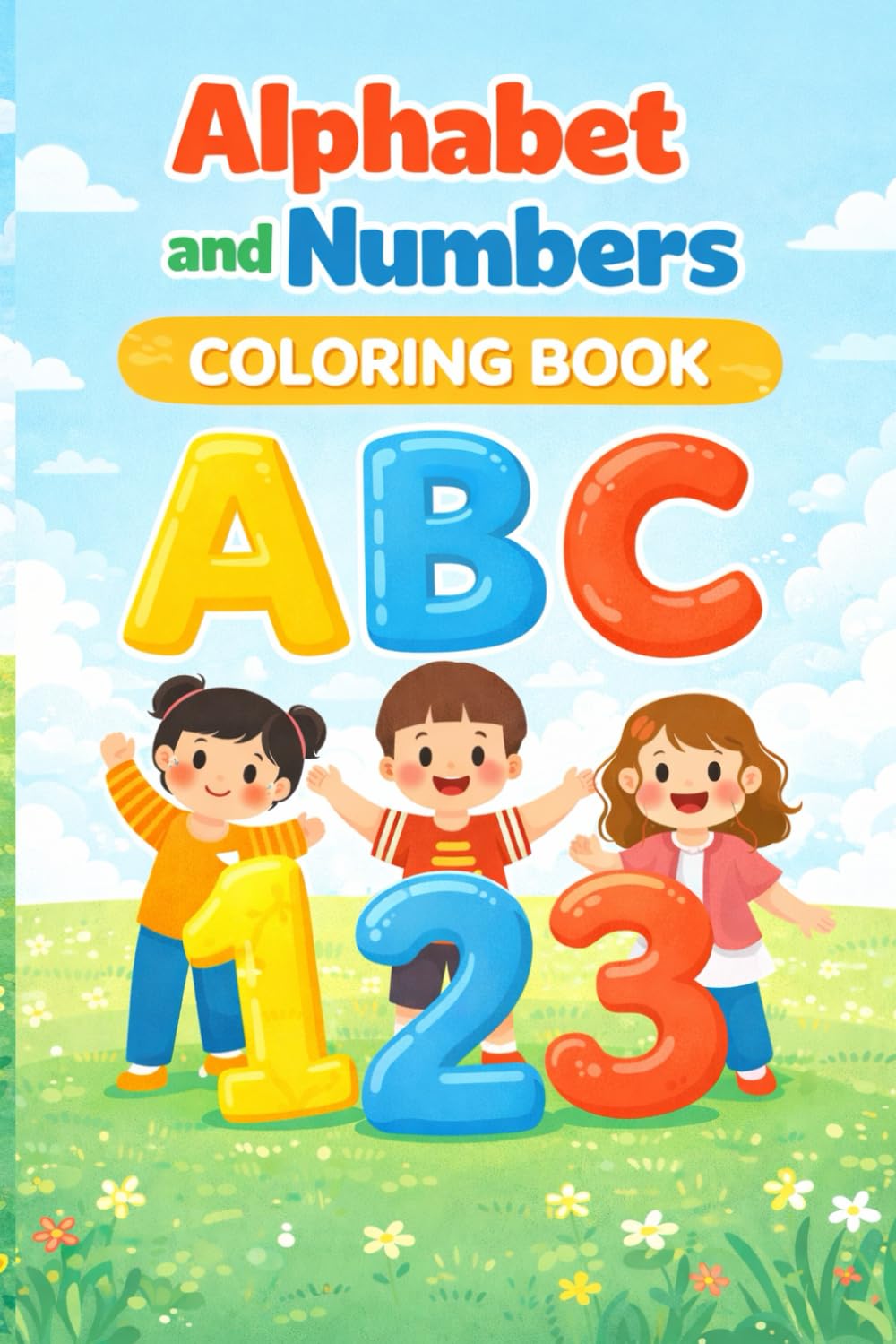 Alphabet and Numbers Coloring Book: A Fun and Educational Activity Book for Toddlers, Preschoolers, & Kids Ages 2-5: Learn ABCs, 123s, and Basic Counting (Wild Wonders Art)