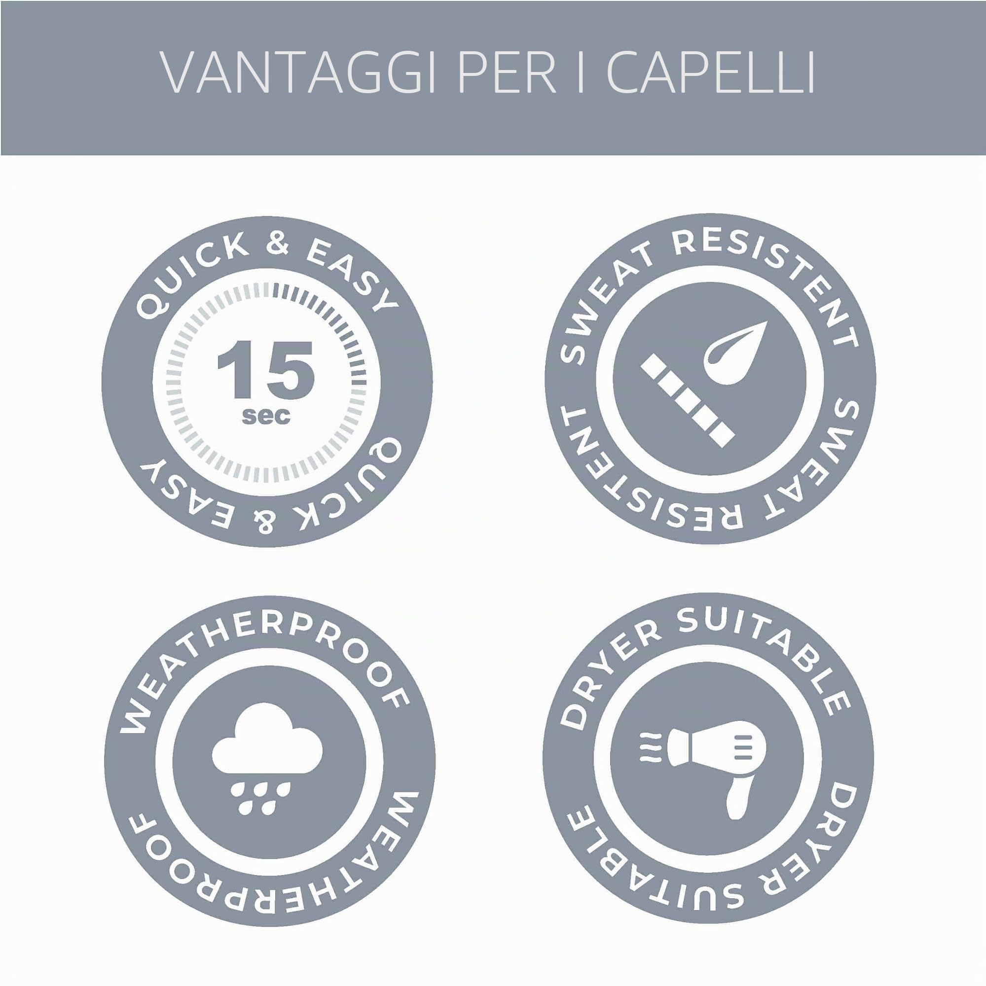 KÖ-HAIR FIBERS 30 g - Capelli sparsi in fibre di cotone per addensare i capelli, capelli naturali sfusi contro la caduta dei capelli, polvere per capelli più completa, nasconde le zone chiare al