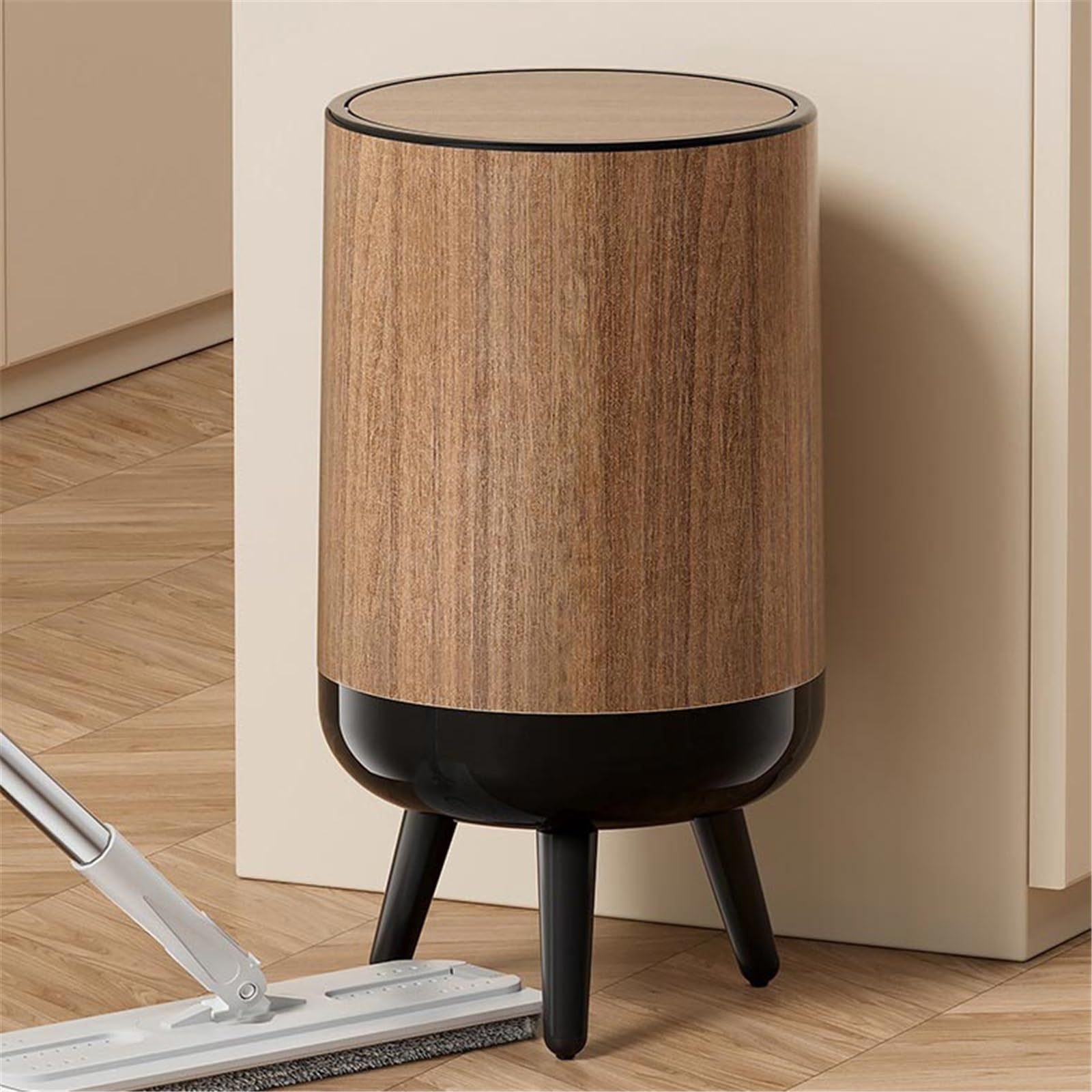 Cubo de Basura Dormitorios Y Oficinas con Botes De Basura Cubiertos Papelera Baño