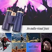 Vista 2 de telescopio Profesional para ver planetas Binoculares para caza de mano de alta potencia de alta definición impermeable gran angular prismáticos