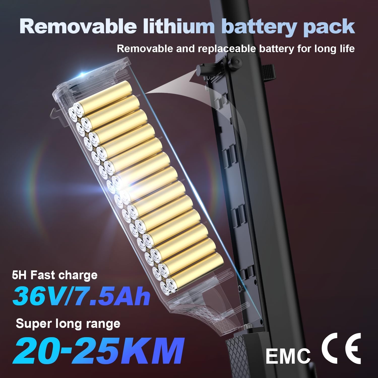 HX X6 Hulajnoga Elektryczna dla Dorosłych z Wymiennym Akumulatorem, Electric Scooter Składana, 350W Autonomia, Maksymalna Prędkość 20km/U, Podwójny system hamowania, 3 prędkości, Wyświetlacz LED & APP
