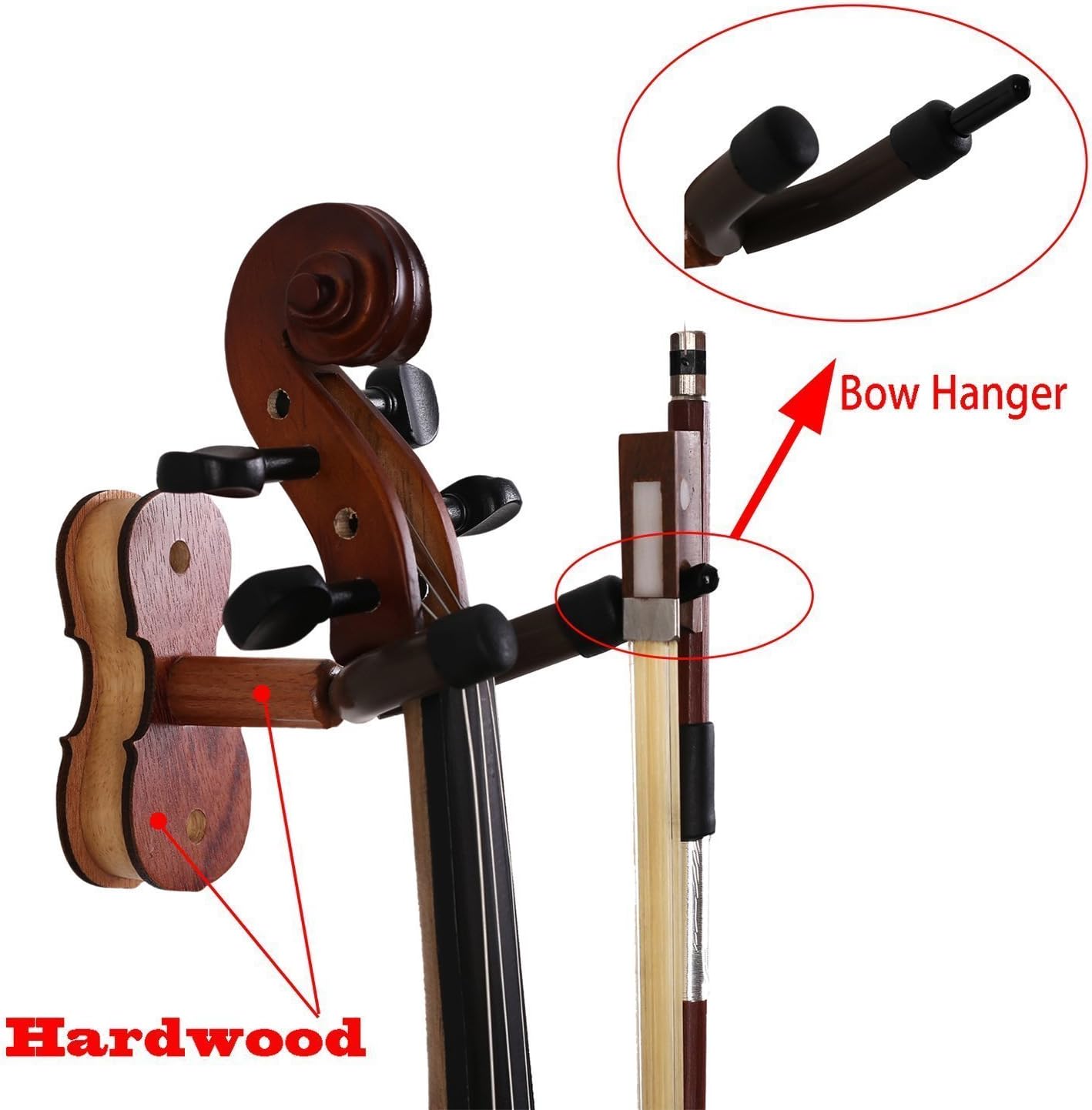 colgador de violín gancho de madera respetuoso del medio ambiente gancho de  pared para hogar y estudio desmontable accesorios para violín (púrpura) :  Amazon.es: Instrumentos musicales
