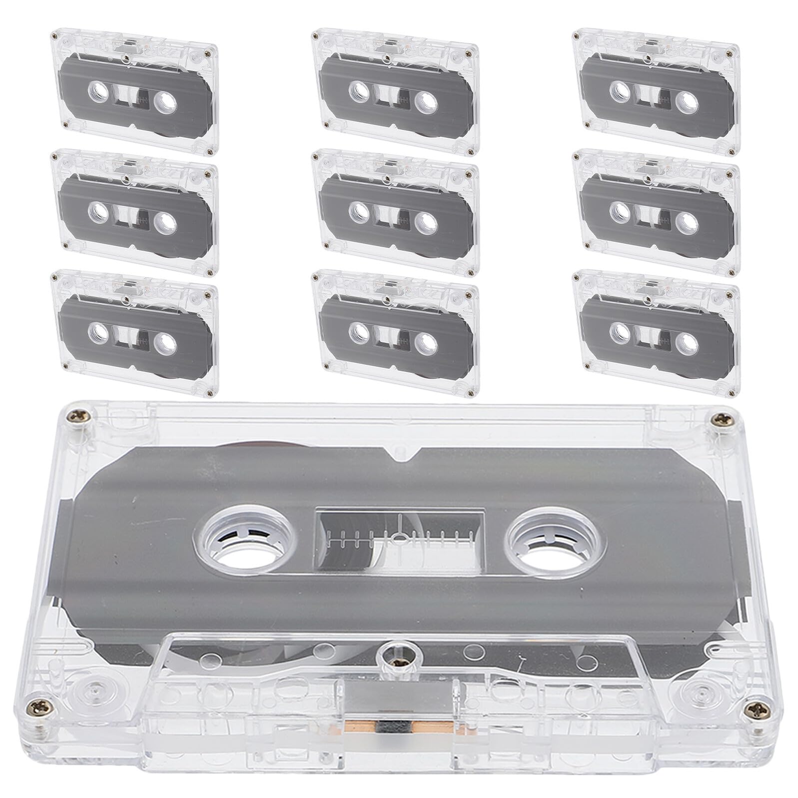 10 Cassette Audio Vuote da 30 Minuti Nastro Audio Fai da Te per Musica Discorsi e Messaggi Decorazione Retrò Cassetta Compatta per Registrazioni Portatili e Progetti Creativi