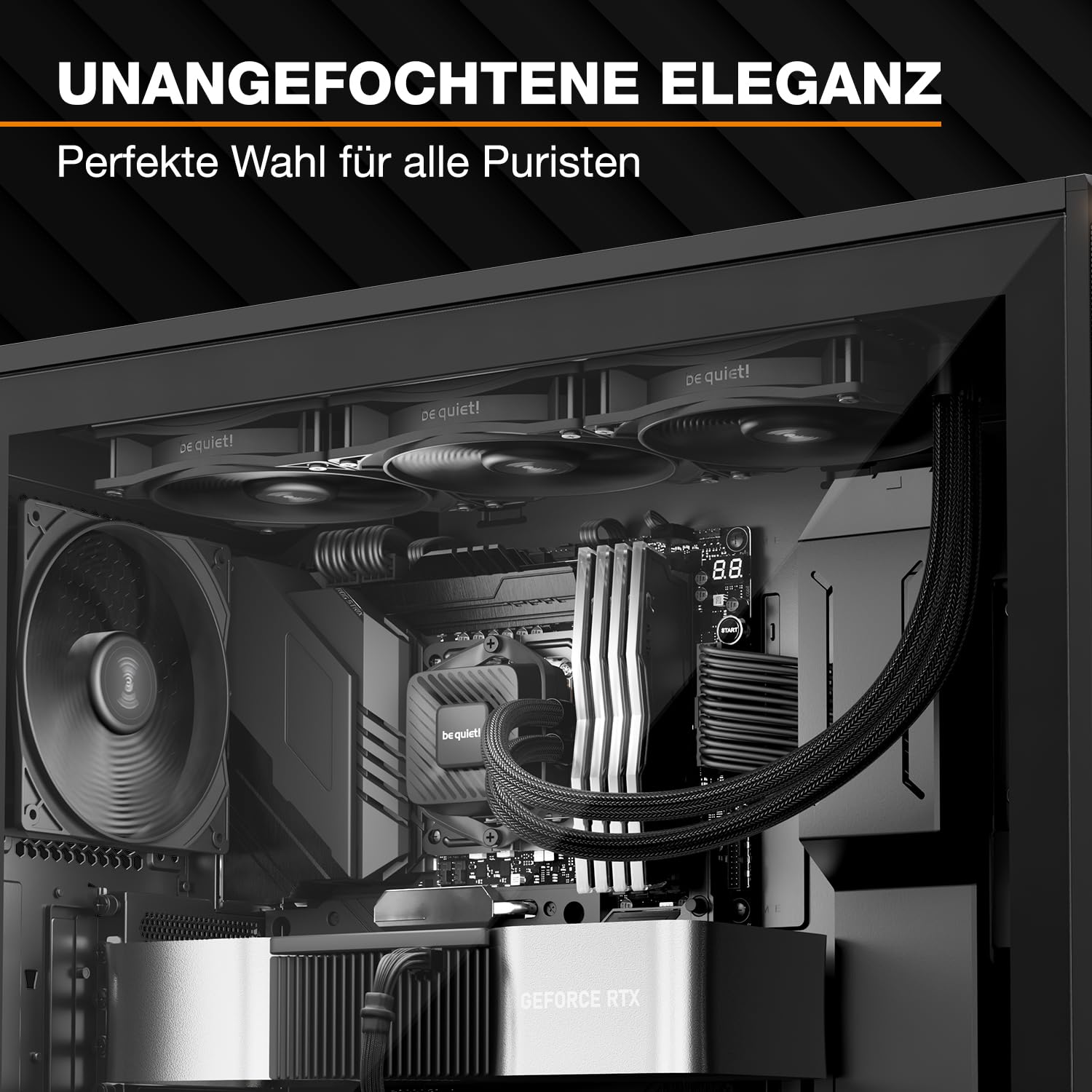 be quiet! Pure Loop 3 360 mm All-in-One-Wasserkühlung für übertaktete AMD/Intel-Systeme, 3x Pure Wings 3 120 mm PWM high-speed Lüfter, hoher statischer Druck, flüsterleise PWM-Pumpe