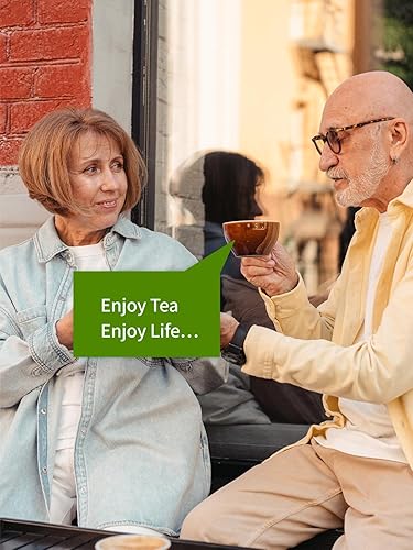 Vista 94 de TeeLux Bolsas de té verde, té verde puro natural, súper antioxidante, cafeinado, 100 bolsas de té para apoyar la salud general