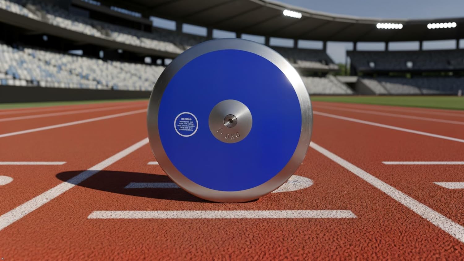 RT Blue Vector 1.6kg Track & Field Discus – Competition & Training Discus for High School Boys – Balanced Design for Consistent Flight