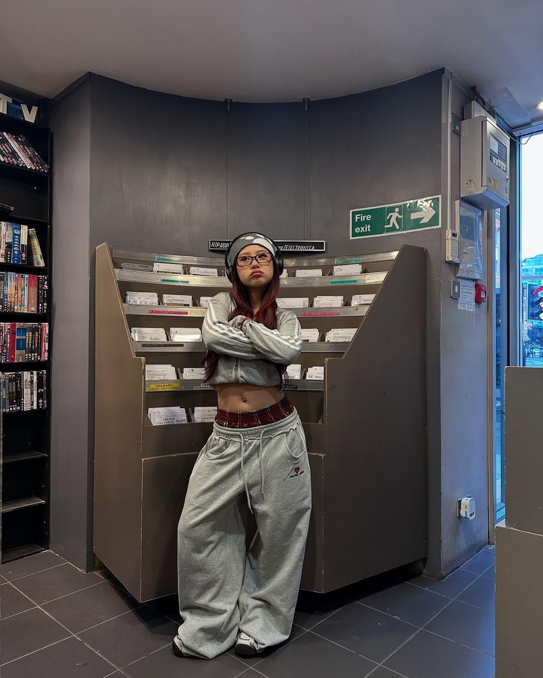 Aelfric Eden Kraciaste spodnie dresowe typu patchwork – męskie i damskie spodnie sportowe w stylu casualowym, luźne, wygodne spodnie streetwear z wysokim stanem.