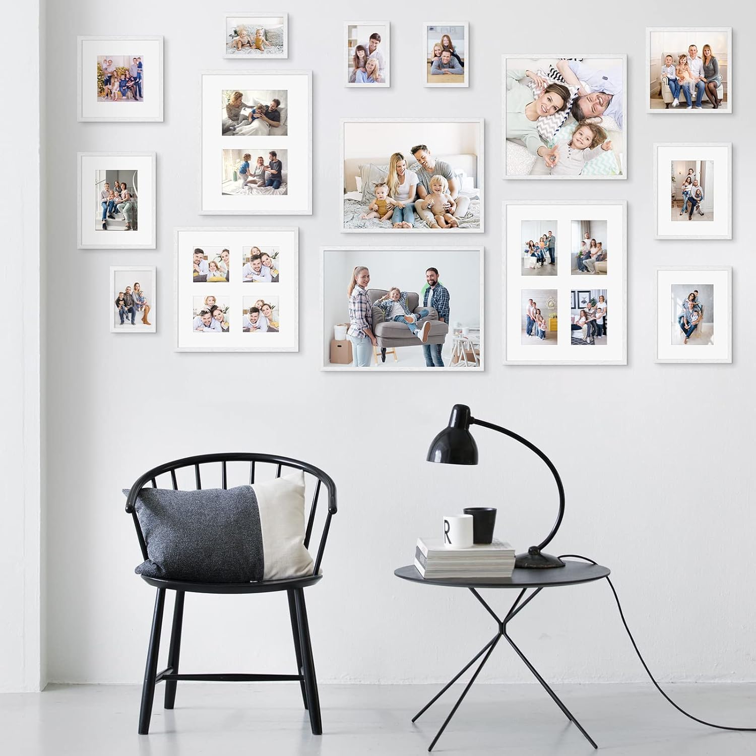 Buy 12x16 White Wood Photo Frame, Picture Frame, Display Photos 8x11 or