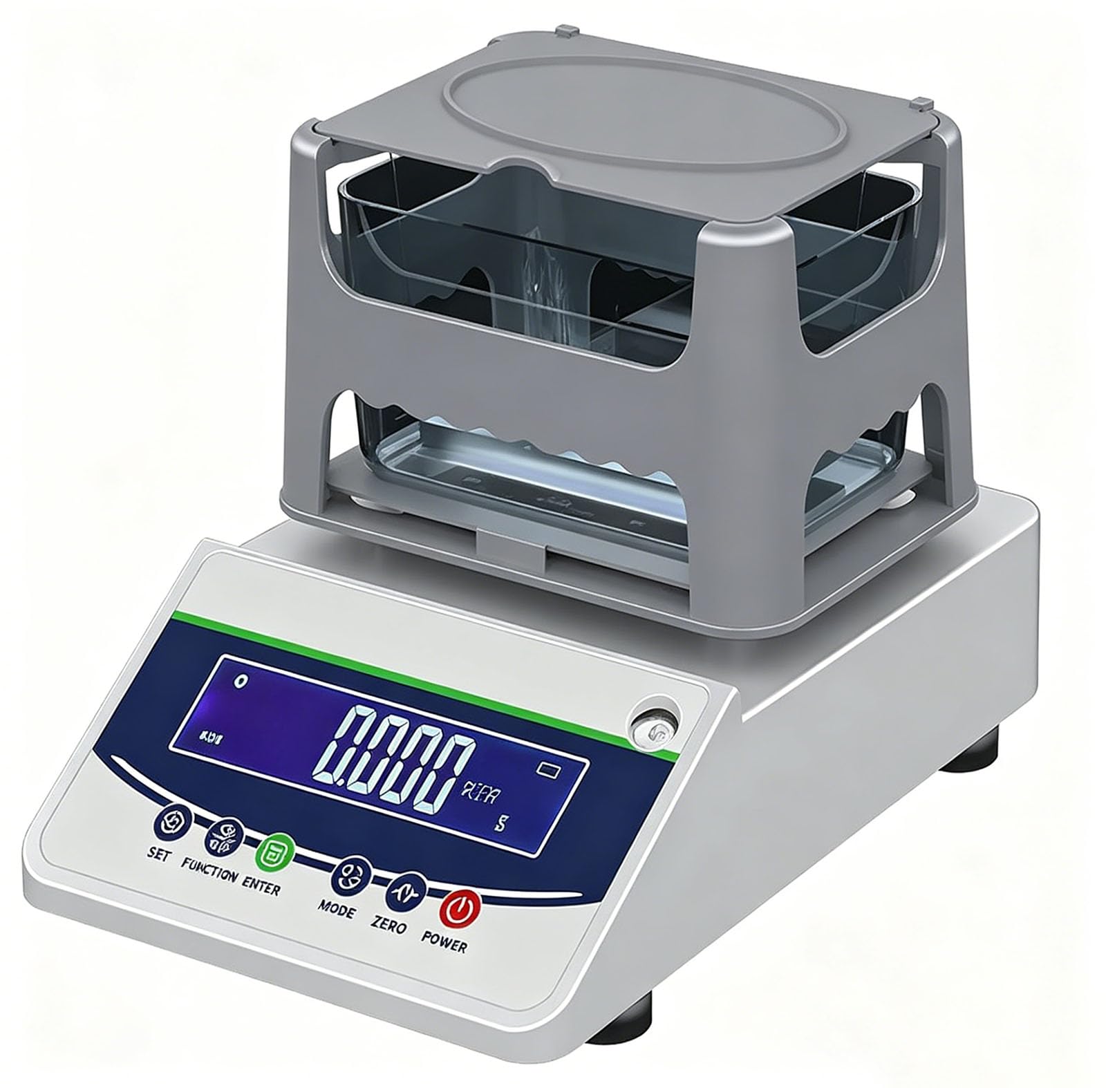 FXNFXLA Digital Solid Density Meter Tester, High-Precision Metal Purity Analyzer, Measuring Densitometer, for Rubber Wire, Cable, Aluminum Products, Plastic Particles 620g/0.01g/cm3