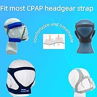 Vista 2 de Paquete de 4 fundas para correas de máscara diseñadas para correa CPAP, almohadillas cómodas compatibles con máscara completa para reducir