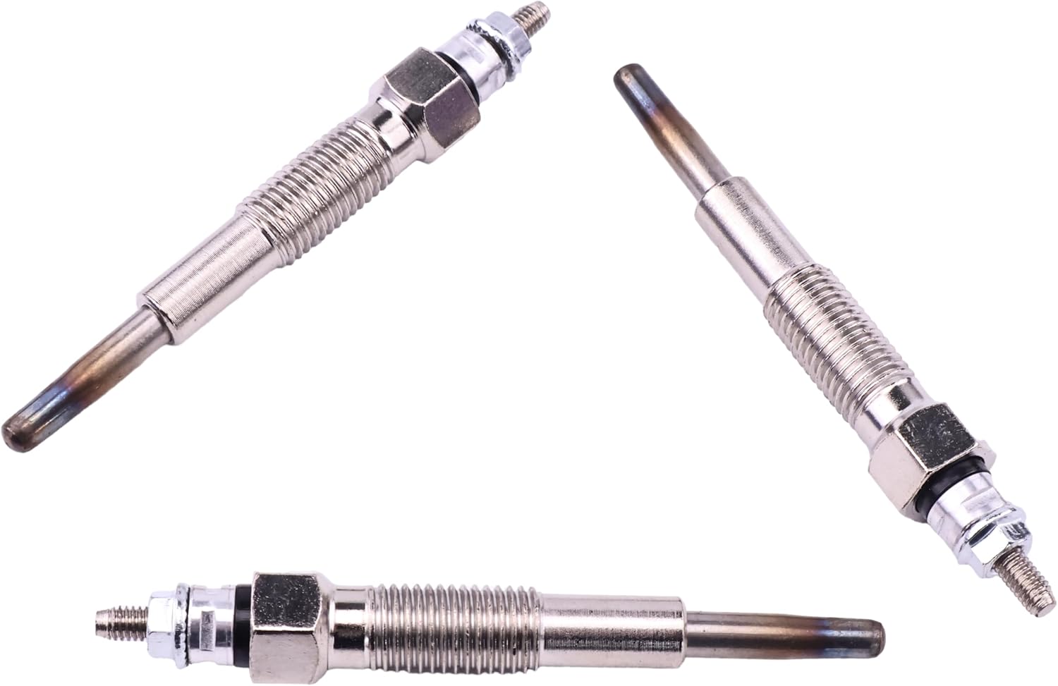 3PCS Glow Plug SBA185366092 SBA185366040 Compatible with Ford Tractor 1100 1110 1120 1200 1210 1215 1220 1300 1710 1715 1720 1725 1910 Kubota Tractor B6000 Gehl Skid Steer Loader SL5620