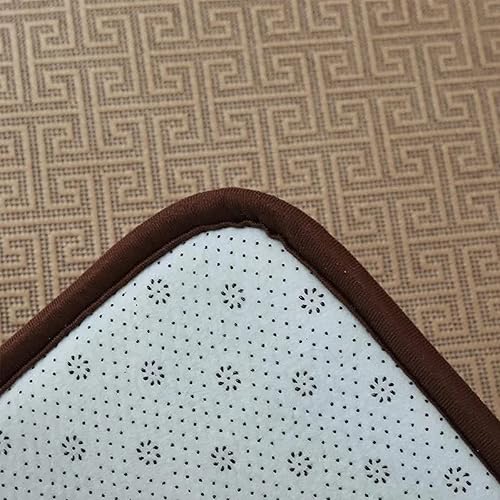 Miniatura 6 de Tapete de tatami japonés, tapete de ratán natural, antideslizante, transpirable, plegable, de verano, para interiores, sala de estar, dormitorio,