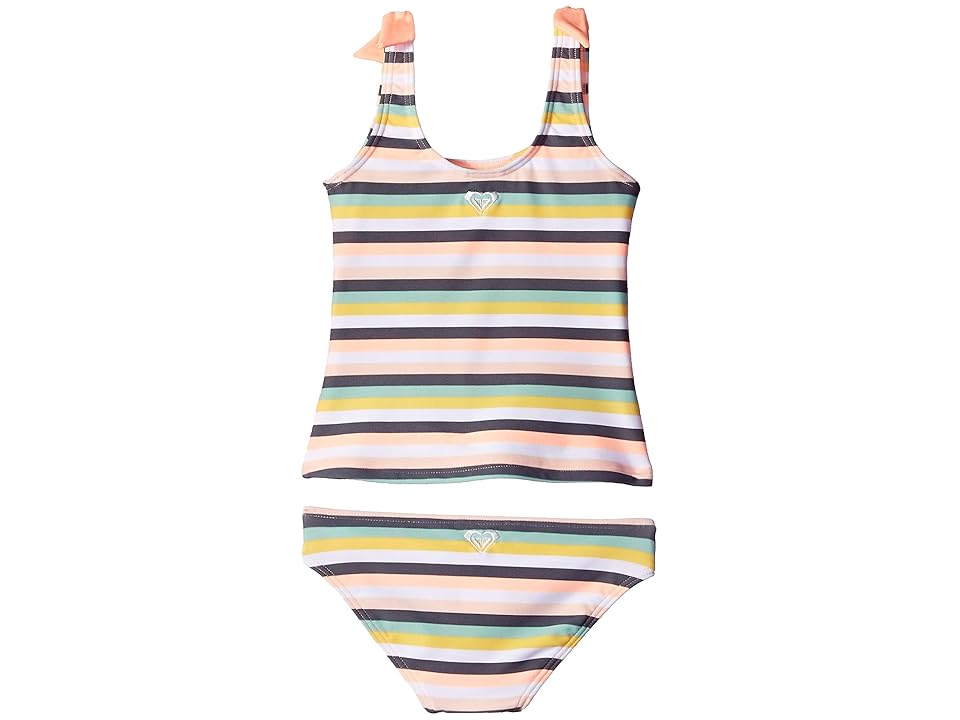 

Roxy Kids Let's Go Surfing Tank Swim Set (Toddler/Little Kids) (Souffle Candy Stripes Swim) Girl's Swimwear Sets, Multi