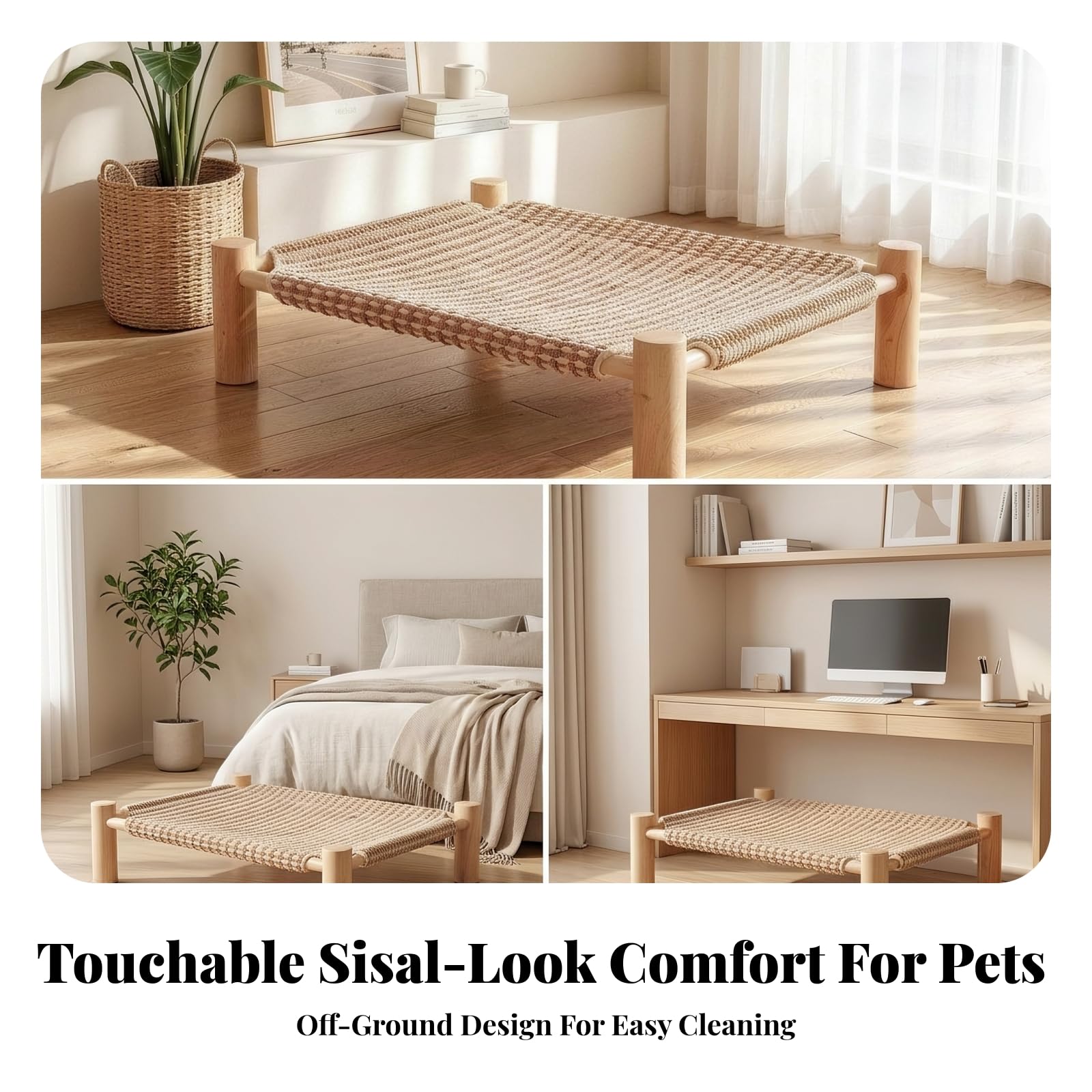 kowaku Cama Elevada para s Acogedora, Pequeño 49 × 43 × 13 Cm