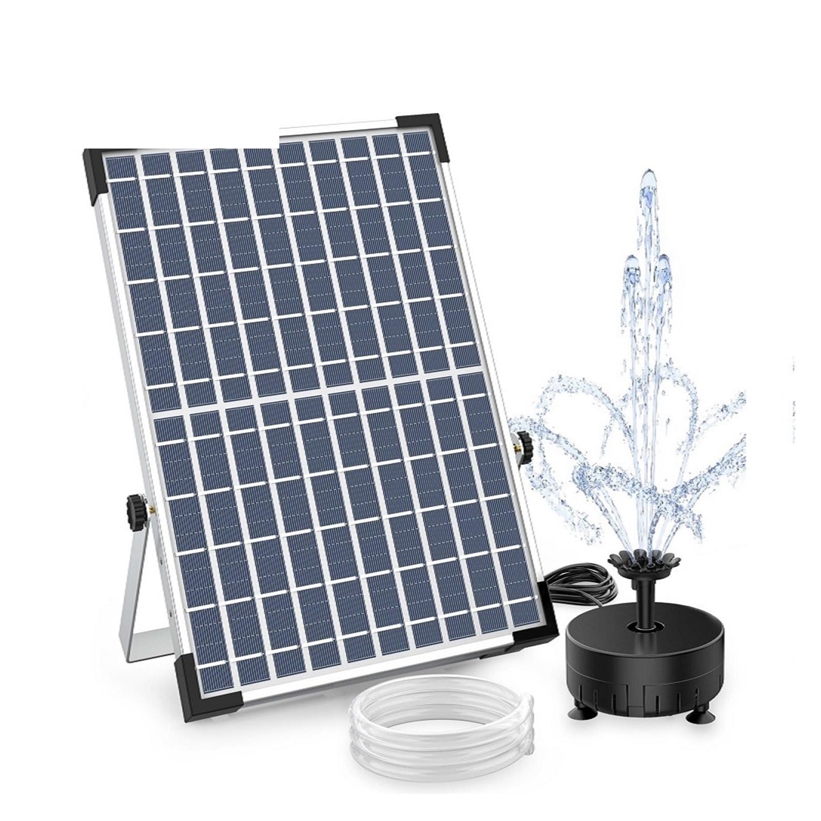Joliane 48W Solar Fountain Pump, Solar Water Pump Floating Fountain With 6 Nozzles, For Bird Bath, Pond Or Garden Solar Aerator Pump(48W)