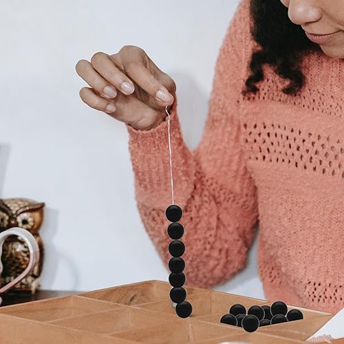 Miniatura 7 de 100 cuentas redondas de silicona de 0.472 in0.591 in, serie de un solo color, cuentas de goma sueltas, collar, cuentas de silicona, accesorio de