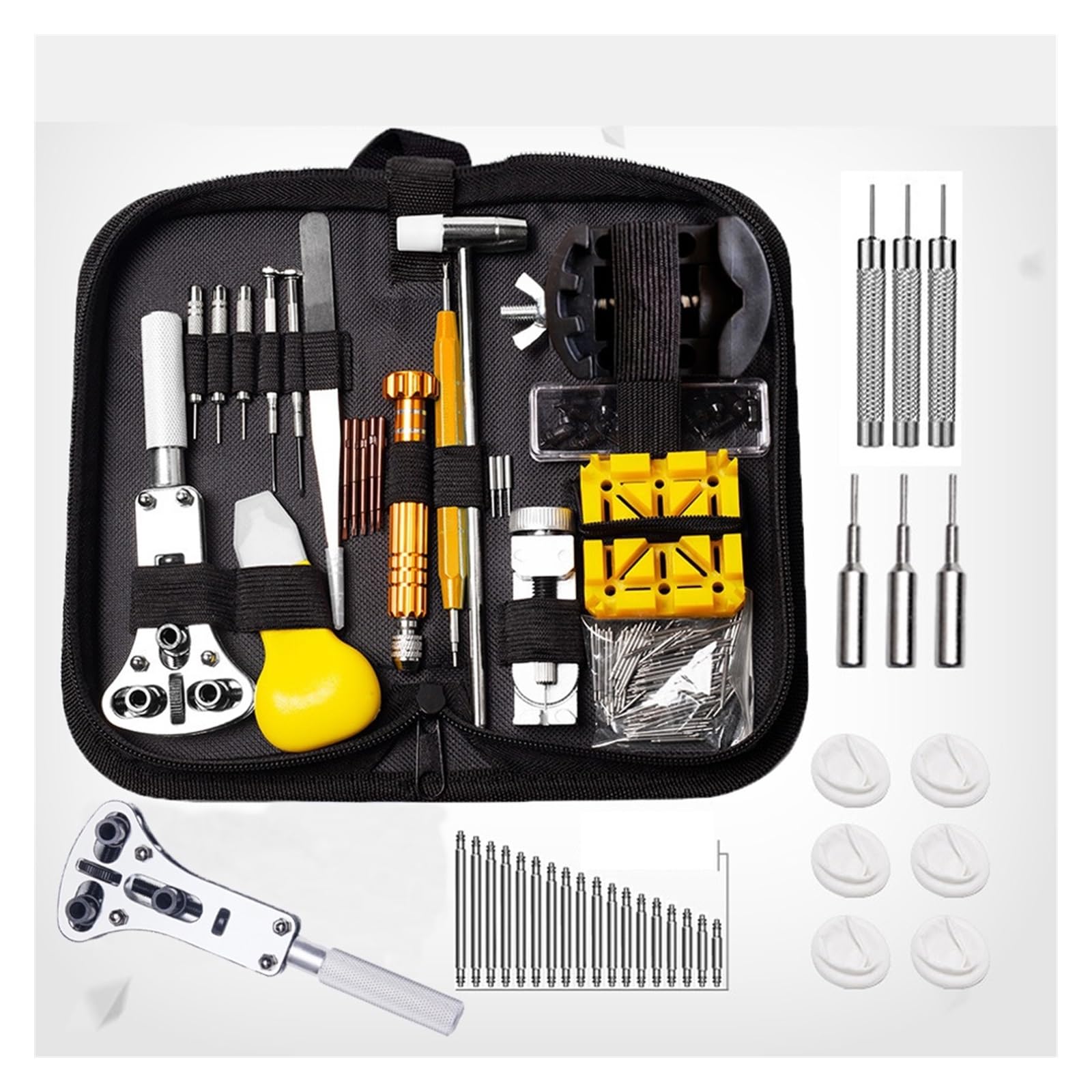 122 134 157/8 161 532/3 PCS Uhr Reparatur Werkzeug Kit Uhr Link Pin Remover Shell Öffner Entferner Uhr Batterie Ersatz Strap Se