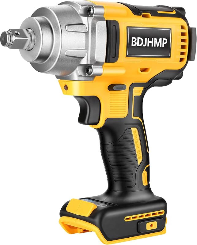 For Dewalt 20V Max Battery Cordless Impact Wrench 1/2 Inch, 1/2 Impact Gun | Tool Only, 4-Speed, 3000RPM, 1500 N.m/1106ft-lbs High Torque, 1/2 Brushless Impact Driver, Built-in LED