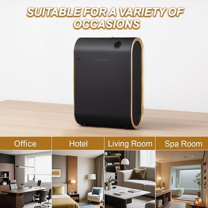 Difusor de Aromas Eléctrico Inteligente DXBDHSJK, Negro, 350 ml miniatura 6