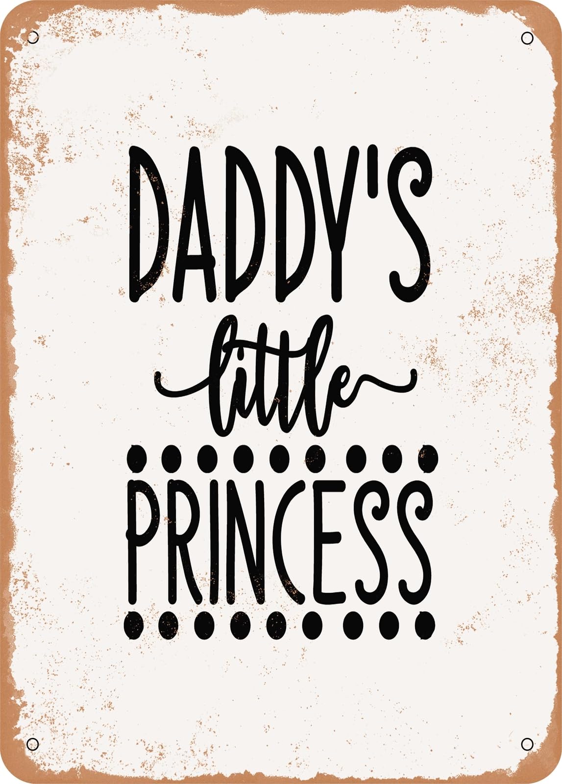 Miaomansenstore Metal Sign - Daddy's Little Princess - Vintage Look Home Decor
