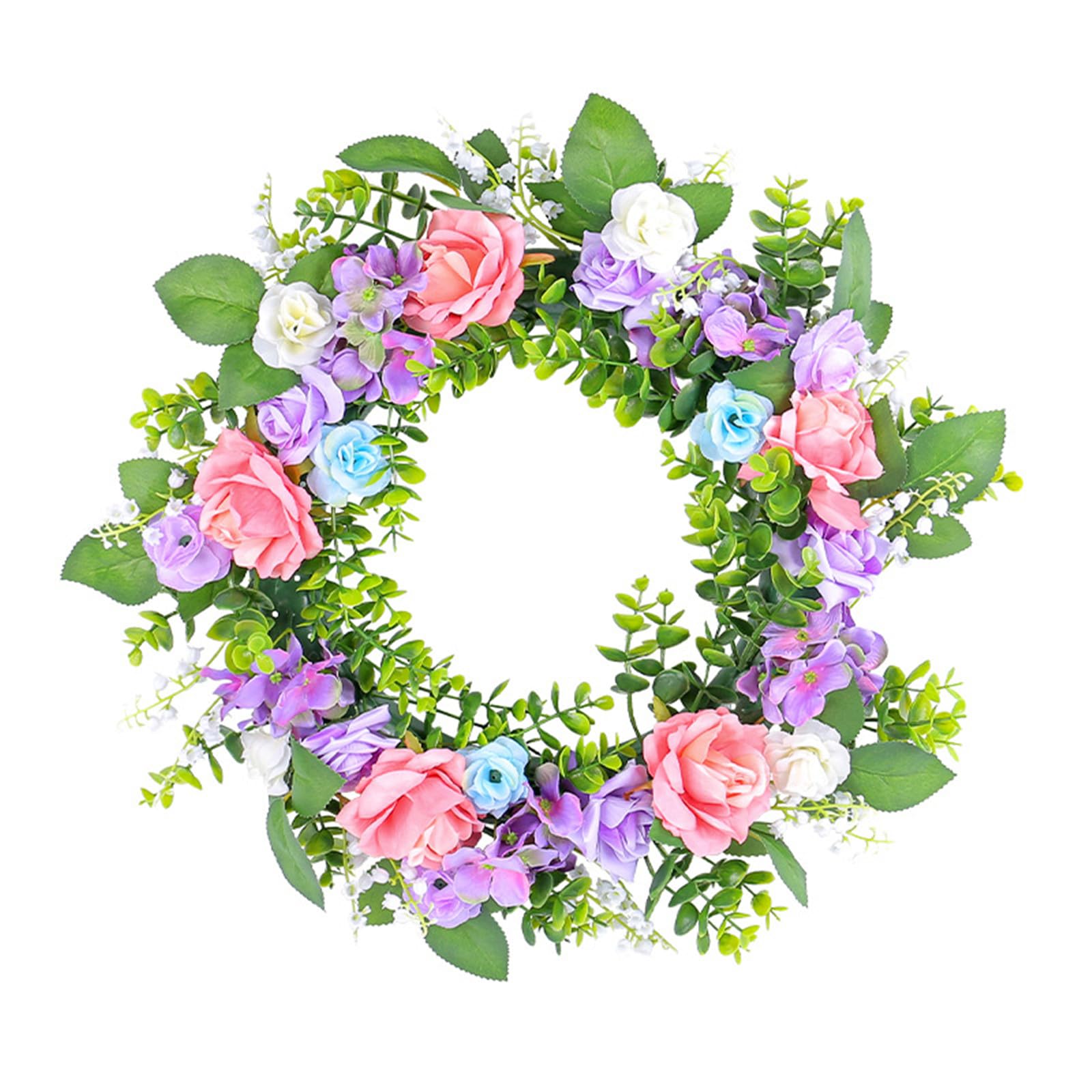 Artificial Flower Garlands Rose Wreath Perfect for Parties Backyard Spring Decors Create Charm Atmosphere Welcome Sign Rose