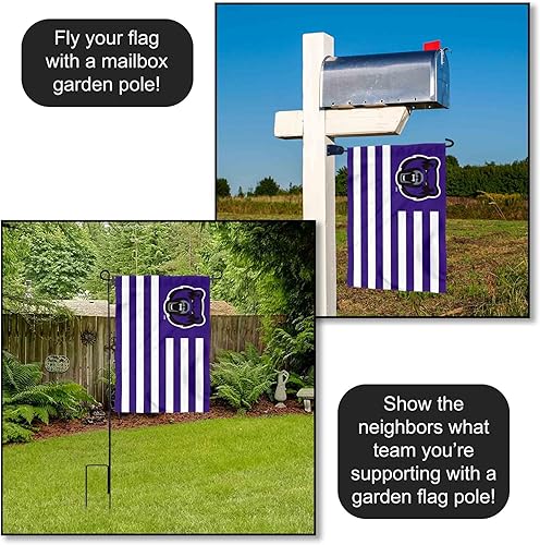 Miniatura 4 de College Flags & Banners Co. Bandera de jardín de la nación de estrellas y rayas de Arkansas Central Arkansas Bears