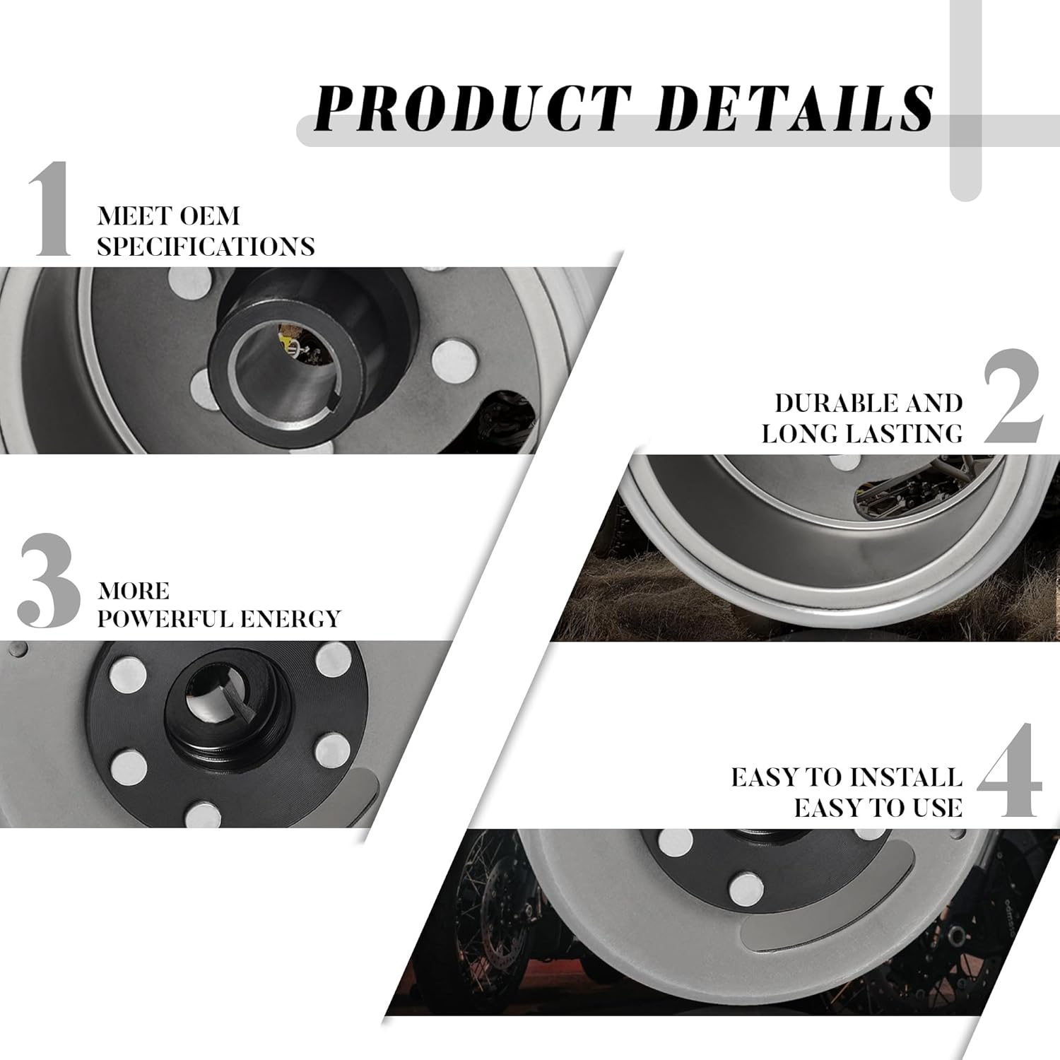 Motorcycle Flywheel Rotor for Suzuki AX100 2 Stroke Engine 100cc