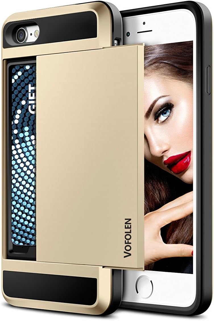 Vofolen Case Sliding Cover Pocket Rugged - Gold