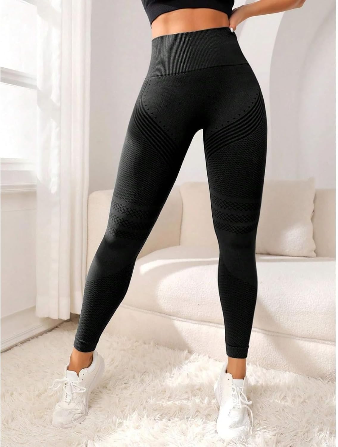 Celsior Cellulite Leggings, High Waist 3D Anti Cellulite Leggings for Women, Slimming Workout Yoga Pants - Image 2