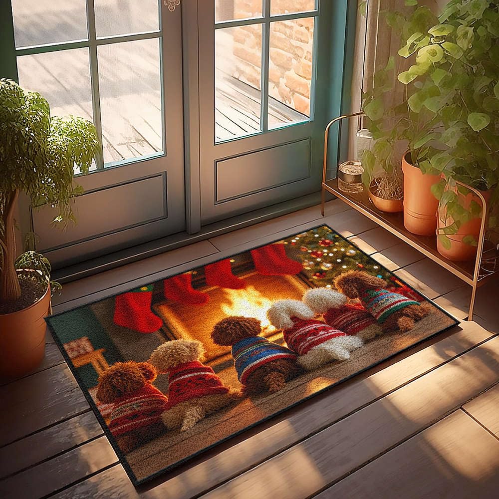 Tapis de cuisine rustique pour protéger le sol avec style Noël