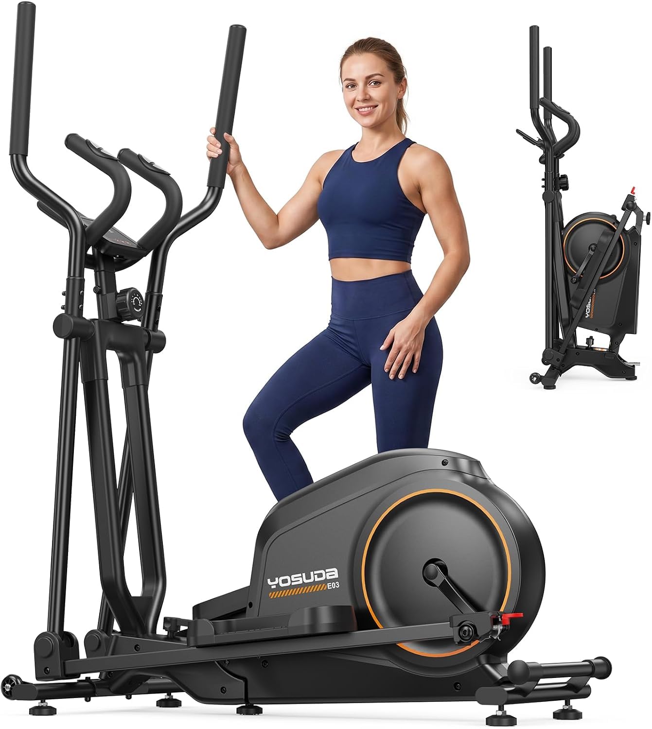 YOSUDA Foldable Elliptical Exercise Machine for Home
