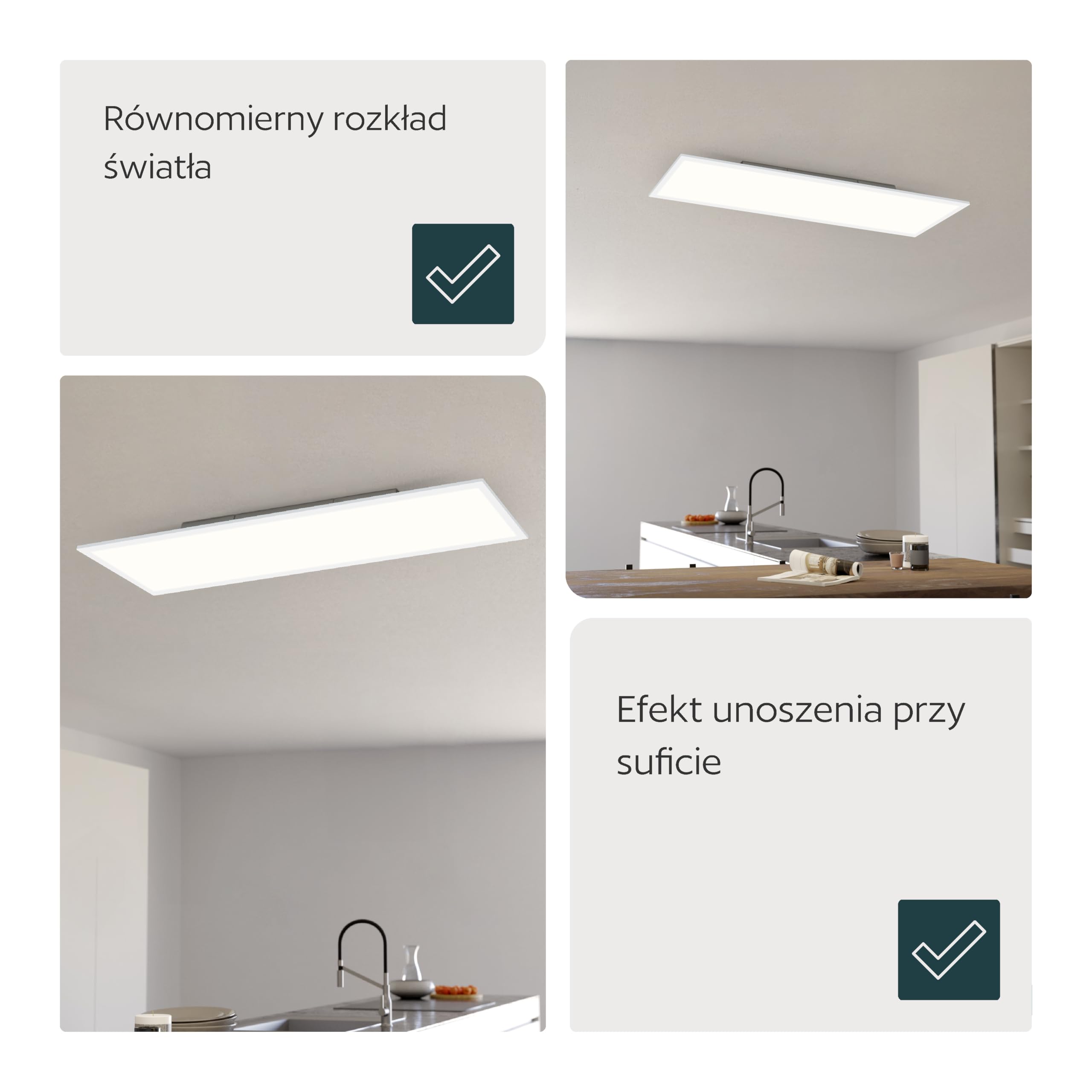 EGLO LED plafon biurowy Bottazzo, panel z pilotem, 2450 lm