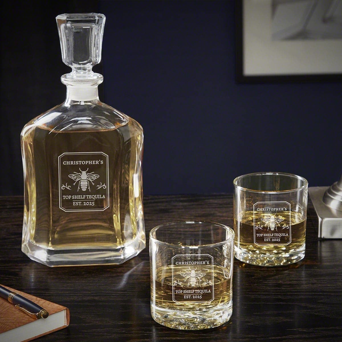 Personalized Tequila Decanter Set - Tequila Master