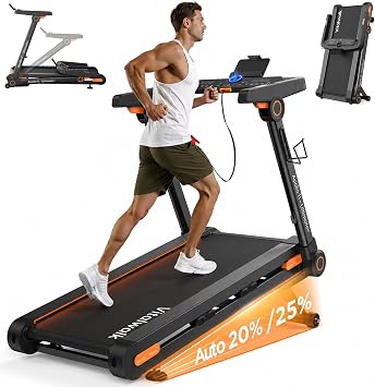 Vitalwalk Foldable Walking Pad Treadmill with Incline 20%/25% Auto, 49"x18"