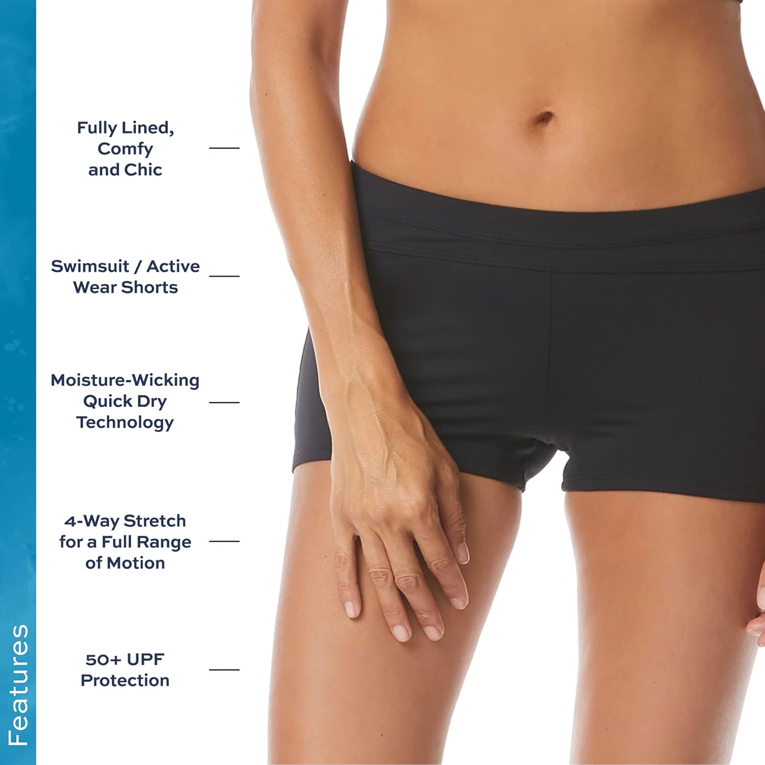 BEACH HOUSE SPORT Row Slim Fit Swim Shorty - High Waisted Swimsuit Bottom