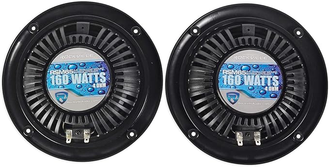 Bundle Rockville: Amplificador Bluetooth PS40 para ATV/UTV/Moto con Parlantes miniatura 7