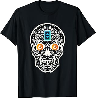 Theta Hodl Crypto Cryptocurrency Tfuel Sugar Skull Logo T-Shirt