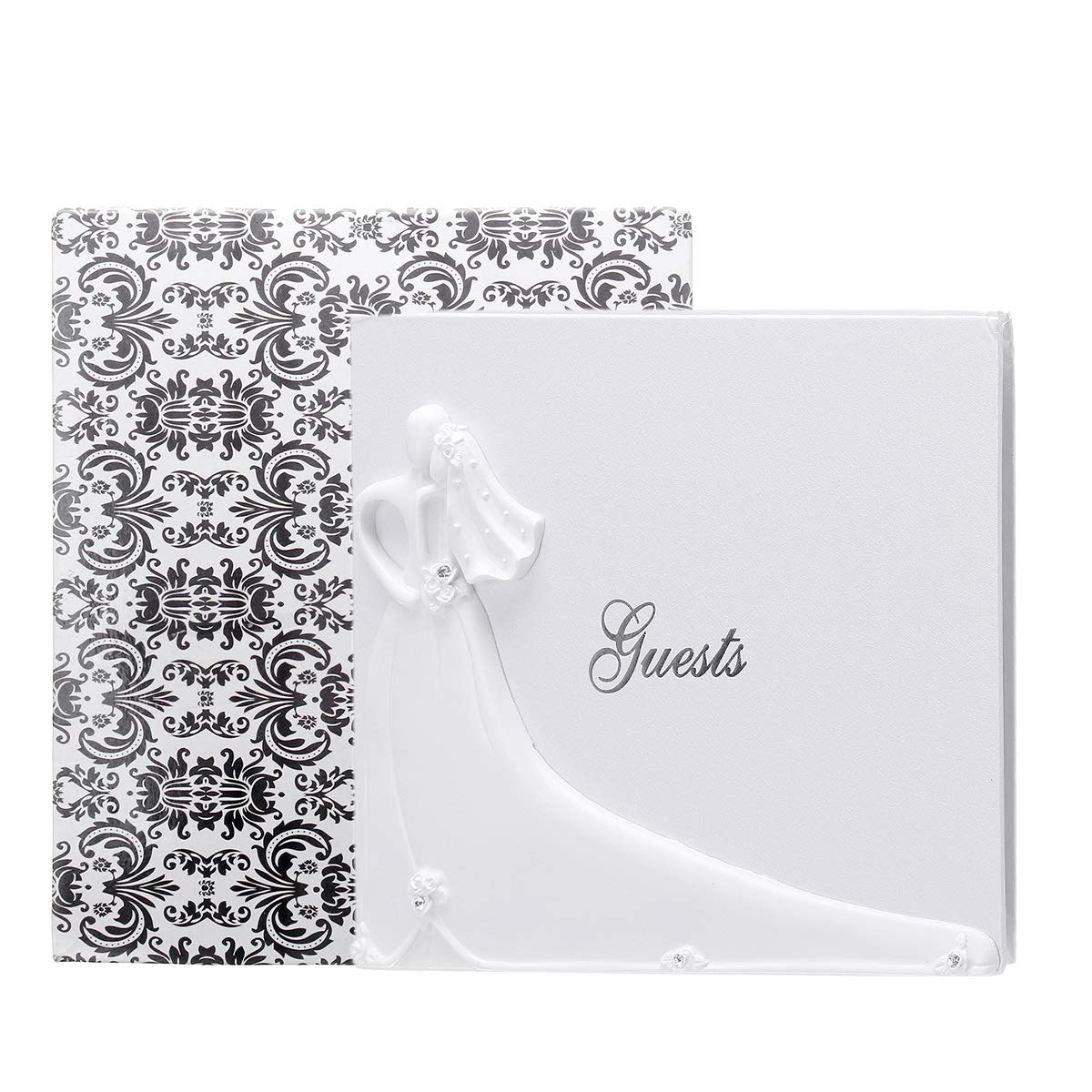 25 X 20 Cm Libro Degli Ospiti Di Nozze Decorazioni Per Matrimoni Libro Per Matrimoni Firma Elegante Sposa Sposo Farfalla Resina - B