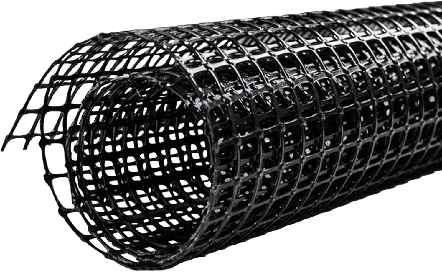 Barrière de construction temporaire plastique noir 1x50 m et filet de volaille pour étangs